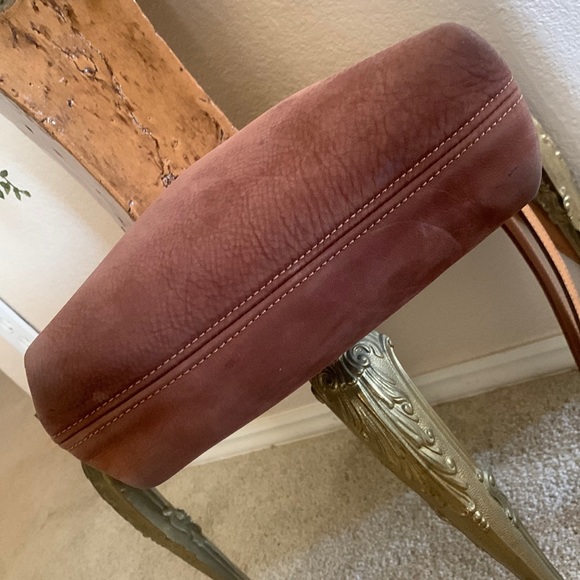 GRAF & LANTZ All Leather shoulder bag, zip top/inside pocket, double handles EUC - Picture 6 of 9